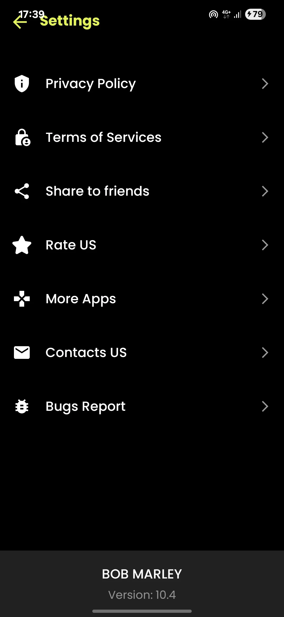 Bob Marley Songs screenshot